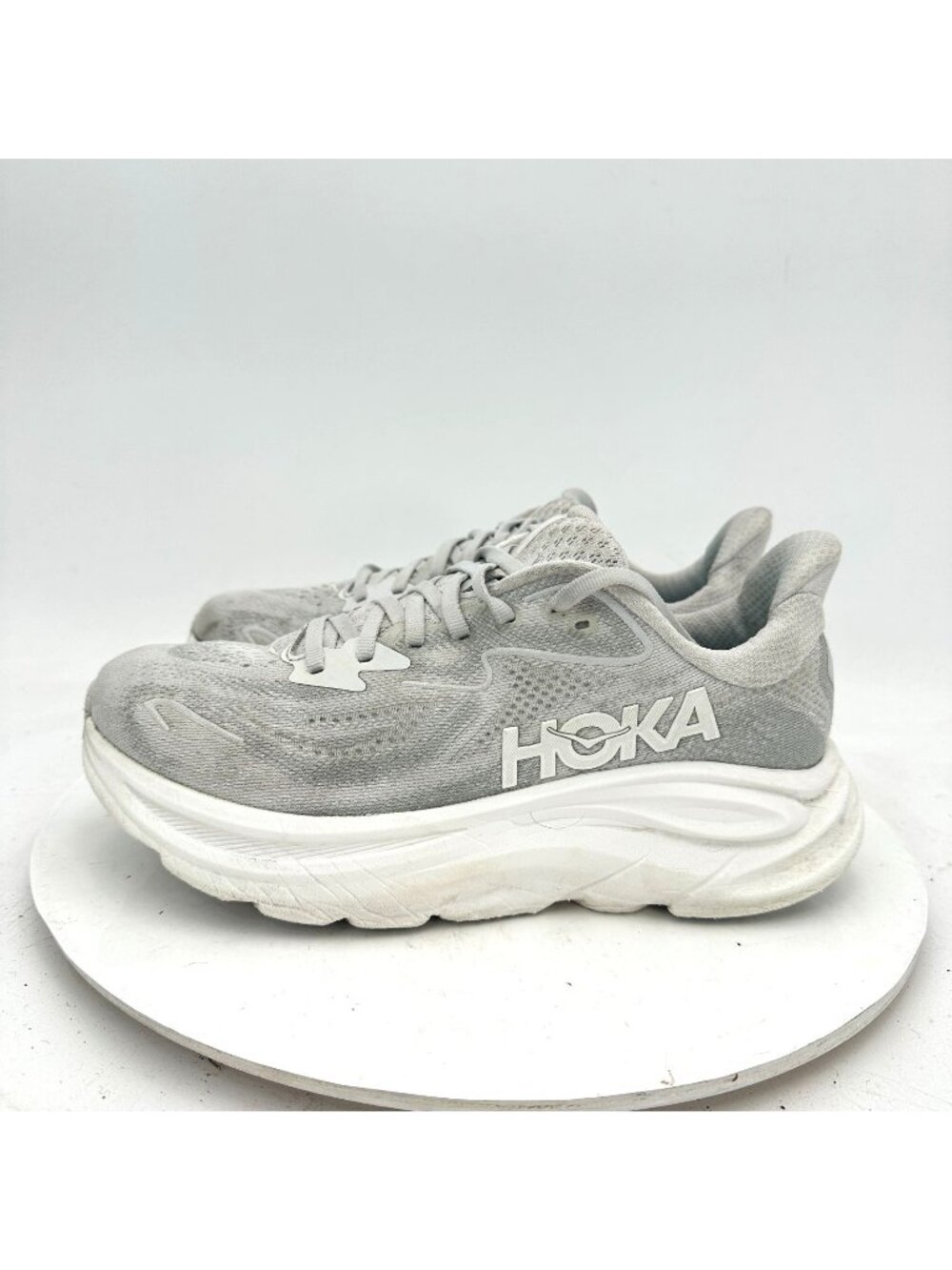 Hoka One One Clifton 10 Women Size 7.5B 1162031-CRDS Cosmic Grey Stardust Shoes